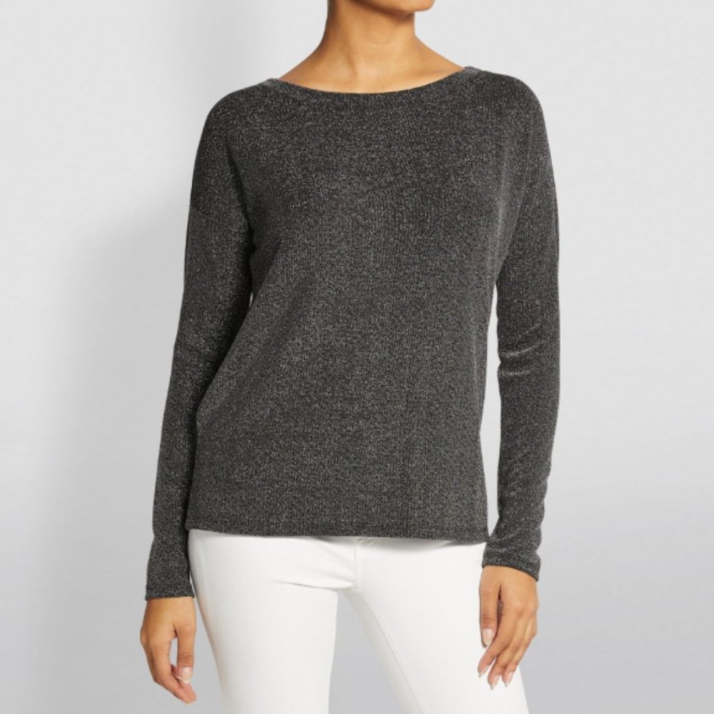 Paige - Metallic Celeste Top
